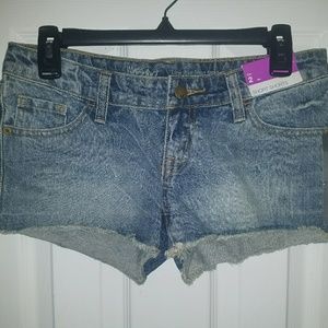 Women's size 2 denim jean cut off short shorts